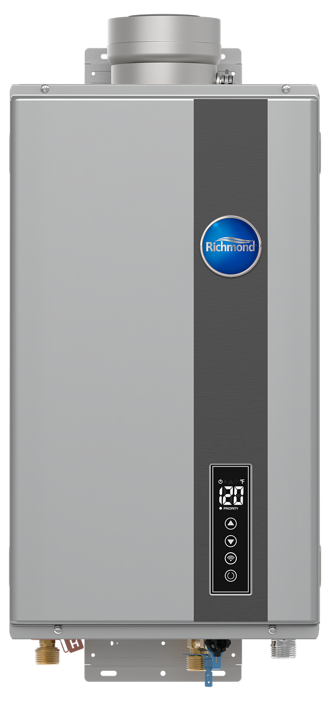 Richmond_RMTG_Series_Non_Condensing_Tankless_Gas_WiFi_WH_Indoor_Str8onFront_LoRes